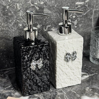 Ceramic Lotion Dispenser Bottle for Bathroom Countertop, Refillable Shampoo Shower Gel Pump Bottle for Hotel Guest House