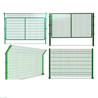 Durable PVC Coated Double Wire Fence Panel for Highway and Airport Security