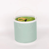 Portable Folding Fishing Bucket with Anti-Jump Net - Car Canvas Oxford Cloth Multi-functional Live Bait Container