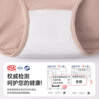 Women's Cotton Antibacterial High-Waist Briefs for Middle-Aged and Elderly