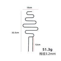 Iron Art Plant Support Stakes for Climbing Vines and Potted Plants