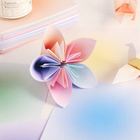 Gradient Blush Handmade Origami Paper Cranes Square Folding Paper Craft Kit