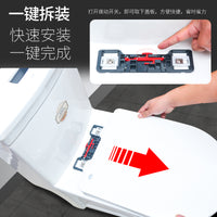 Universal Thickened Soft-Close Toilet Seat Cover for V, U, and O-Shaped Toilets