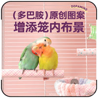 Parrot Frosted Perch with Grinding Stick and Feeder for Cockatiels Budgies Lovebirds