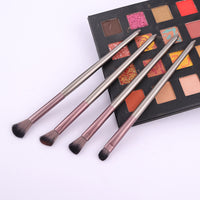 4-Piece Eye Makeup Brush Set for Eyeshadow, Nose Contour, and Highlight