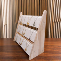 Multi-Layer Necklace Display Stand Jewelry Organizer Tray for Countertop and Booths