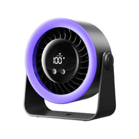 USB Desk Fan with Wall Mount and Hanging Function for Home, Dorm, Kitchen, Bathroom