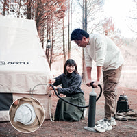 Inflatable Cotton Canvas Tent for Outdoor Camping 5-8 Person