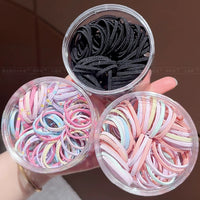 Kids' High-Elastic Hair Ties, Durable Ponytail Holders for Girls, Gentle on Hair