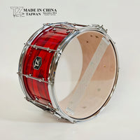 14x8 Inch Professional Maple Snare Drum with Rosewood Grain for Band Percussion