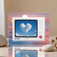 Paper Gift Time Gramophone Creative Recording Greeting Card 3D Card Holiday Birthday Souvenir Photo Printing