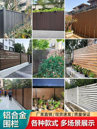 Aluminum Alloy Louvered Fence Panel for Courtyard Garden Villa Outdoor Railing