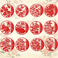 2026 Chinese Style Twelve Flower Seasons Cross Stitch Kit for Living Room Dining Room Decor