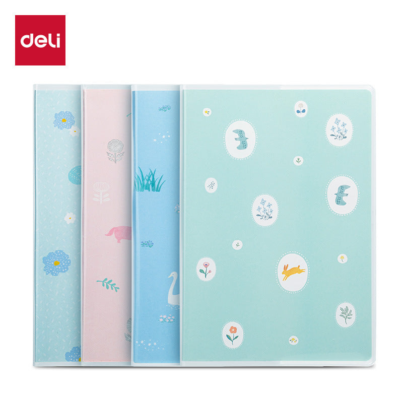 Deli T3272 Series 32K Notebook with Protective Cover, Thickened Pages, Simple Design for Students