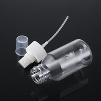 Amber Plastic Spray Bottle for Alcohol and Medicine, Portable Refillable Container