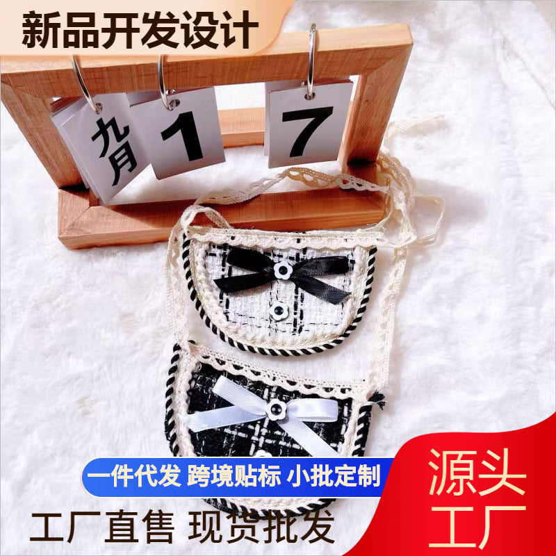 Adjustable Pet Lace Bib Collar for Cats and Small Dogs