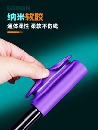 Silicone Fishing Rod Tip Protector with Line Winder Stopper, Anti-Tangle Fishing Line Organizer