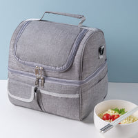 Insulated Double-Layer Cooler Bag for Breast Milk, Food, and Medicine Storage - Large Picnic Tote
