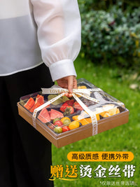 Disposable Picnic Bento Box with 9 Compartments for Hotpot BBQ Fruit Outdoor Camping