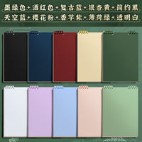 Detachable Coil Notebook with Flip Cover, B5 Vertical Handheld Journal, DIY Student Notepad
