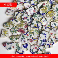 Blue and White Porcelain Mosaic Tiles for DIY Home Decor and Art Projects