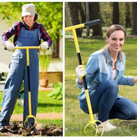 Garden Lawn Aerator Tool, Heavy-Duty Soil Loosener for Outdoor Gardening