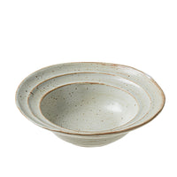 Japanese Retro Ceramic Straw Hat Bowl for Salad and Pasta, Creative Round Dish