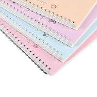 A5 Release Paper Notebook with Scraper Tool for Stickers and Washi Tape, Double-Sided Coil Bound Journal
