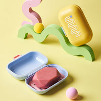 Portable Soap Dish with Drain for Travel, Dorm, and Home Bathroom