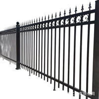 Wrought Iron Outdoor Security Fence Panel for Residential and Commercial Properties