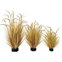 Autumn Tone Artificial Reed & Foxtail Grass Potted Plants for Indoor/Outdoor Decor