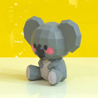 Cute Koala Bear 3D Paper Model Ornament DIY Craft Kit