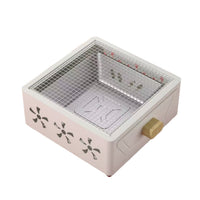 New Square Fire Pit Tea Stove, Household Charcoal Grill with Drawer, Outdoor Portable BBQ Fire Pit