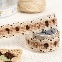 Tomato Sauce Girl Crochet PET Tape Series for DIY Scrapbooking and Decoration