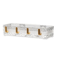 Wall-Mounted Bathroom Shelf with Hooks, No-Drill Organizer for Toiletries and Cosmetics