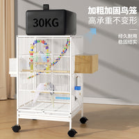 Large Parrot Cockatiel Bird Cage with Feeder Nest Box and Accessories