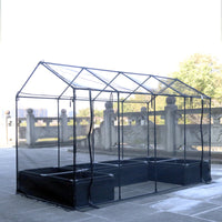 Tower-shaped Greenhouse for Vegetables, Succulents, and Flowers - Insulated, Rainproof, Plastic-Coated Steel Frame with Sunshade and Insect Net