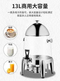 Commercial Stainless Steel Juice Dispenser with Electric Heating and Insulation for Coffee, Soy Milk, and Beverages