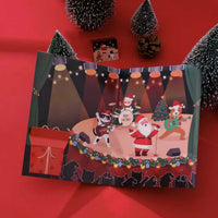 Musical Rock Band Christmas Birthday Greeting Card with Lights, Creative Stage Gift