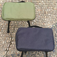 Tactical Aluminum Alloy Folding Stool with Adjustable Legs for Outdoor Camping Fishing