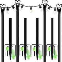 25MM Detachable Garden String Light Poles for Wedding and Outdoor Decor