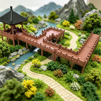 Miniature Landscape Boardwalk Model for Fish Tank Aquarium Decoration