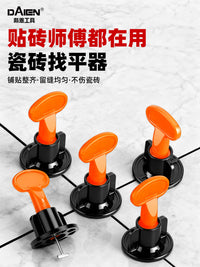 Tile Leveling System with Cross Spacers for Wall and Floor Tiles