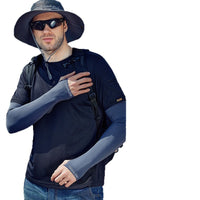 Men's Summer Cooling UV Protection Arm Sleeves for Outdoor Activities
