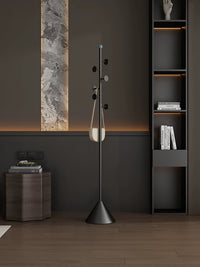 Italian Minimalist Garment Rack with Solid Base for Bedroom Entryway