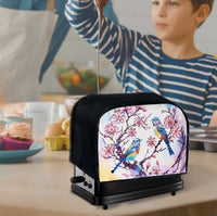 Vintage Hummingbird Toaster Cover Dustproof Oil-proof Bread Machine Protector Customizable Print
