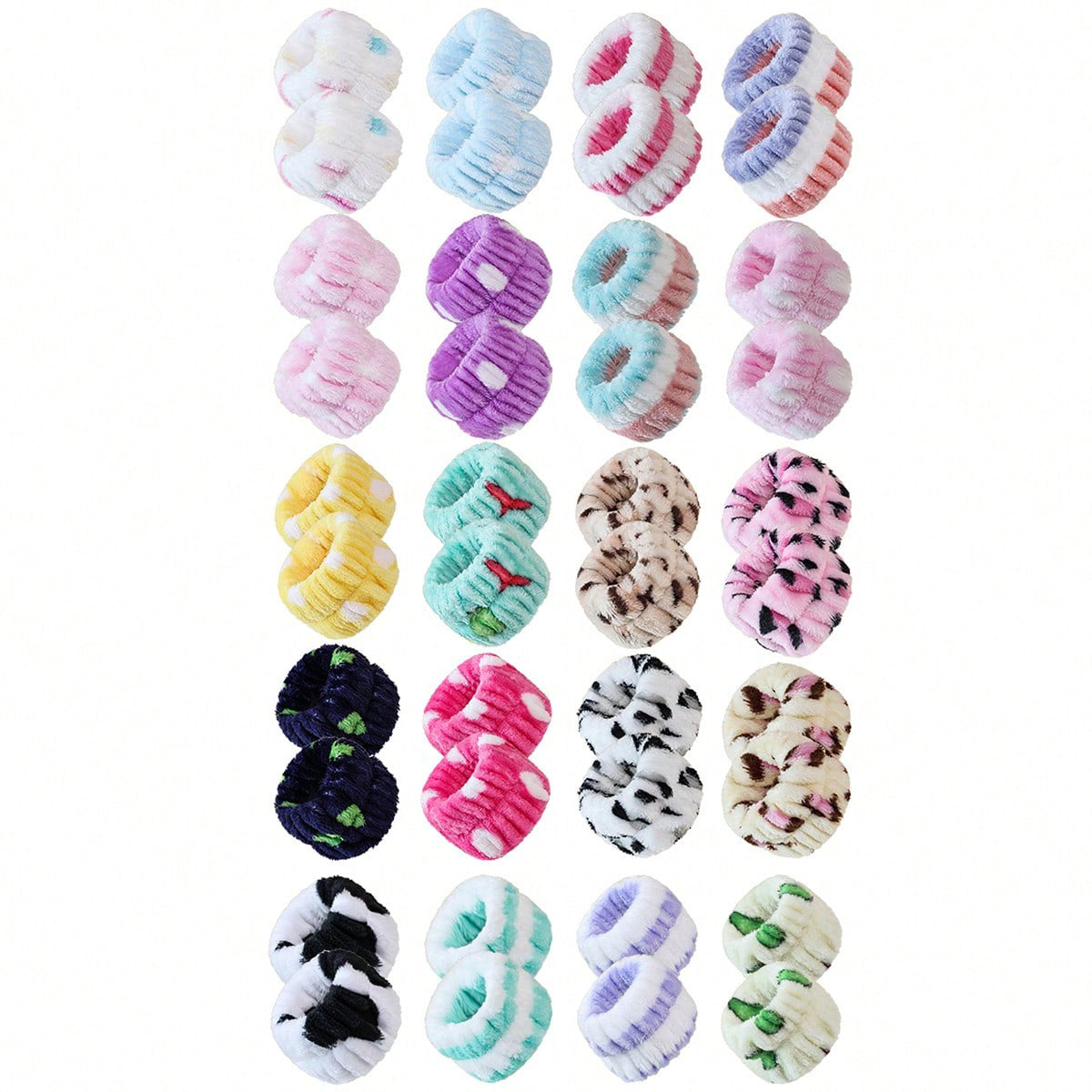 8-Piece Absorbent Wristbands for Face Washing and Sports