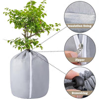 Breathable Absorbent Plant Frost Protection Cover for Garden Fruit Trees, Eco-Friendly Pot Protector