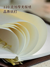 A5 Loose-Leaf Notebook with Acid-Free Paper for Sketching, Journaling, and Art