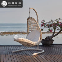 Outdoor Wicker Hanging Swing Chair for Patio Balcony